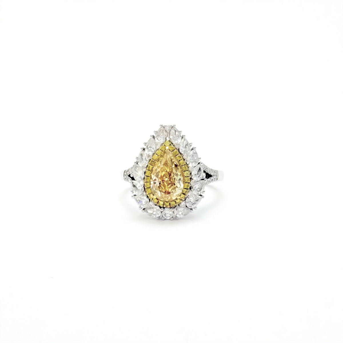 18K Two-Tone Gold Lab-Grown Diamond  Ring